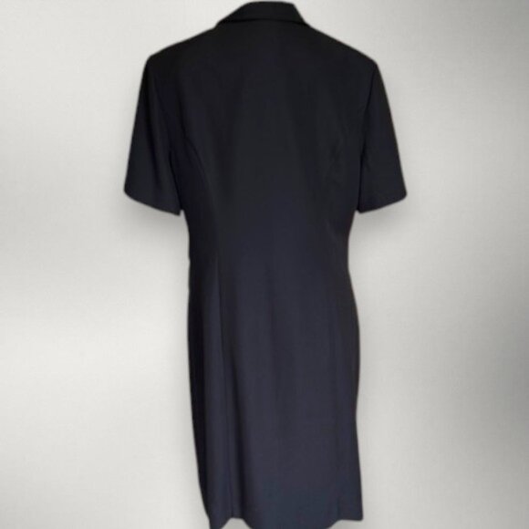 Vintage Fattaneh Bahari 2 Piece Black Blazer Dress Size 16 - Picture 4 of 15